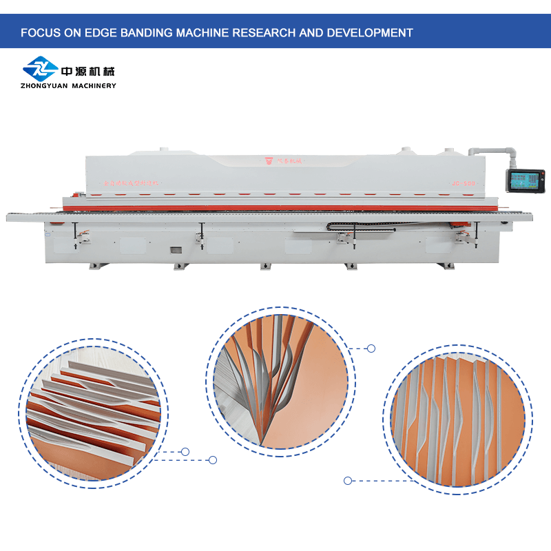 JC-500 Máquina aplicadora de bandas de borde de formación suave, completamente automática, 20 formas