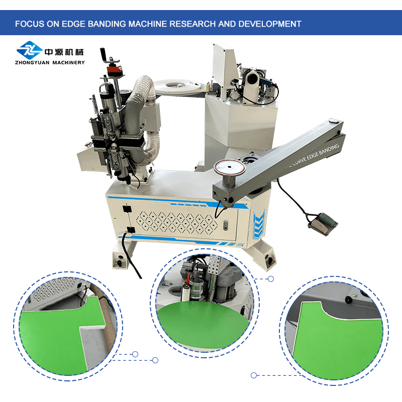 Máquina todo en uno para canteado y recorte de carpintería para fabricación de muebles