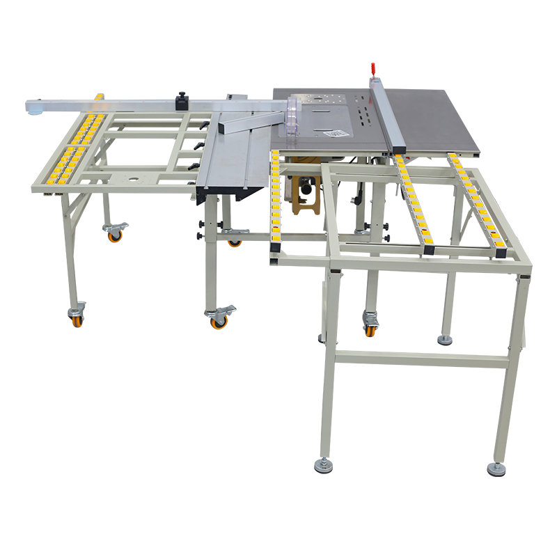 Máquina de sierra de Mesa Deslizante plegable portátil Z150, sierra de mesa de empuje para cortar madera