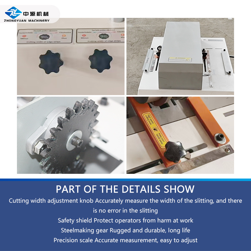 Máquina cortadora de bandas de borde, máquina pequeña, máquina cortadora de cinta de bandas de borde con doble cuchillo