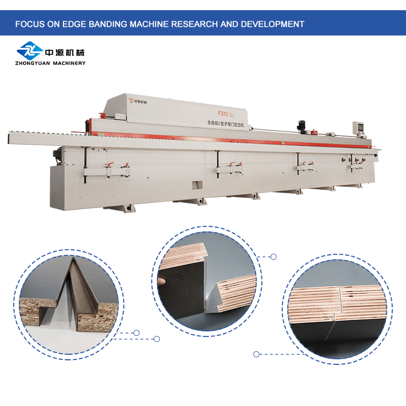 Máquina aplicadora de bandas para bordes de puertas dobles y dobles tipo F370(L)