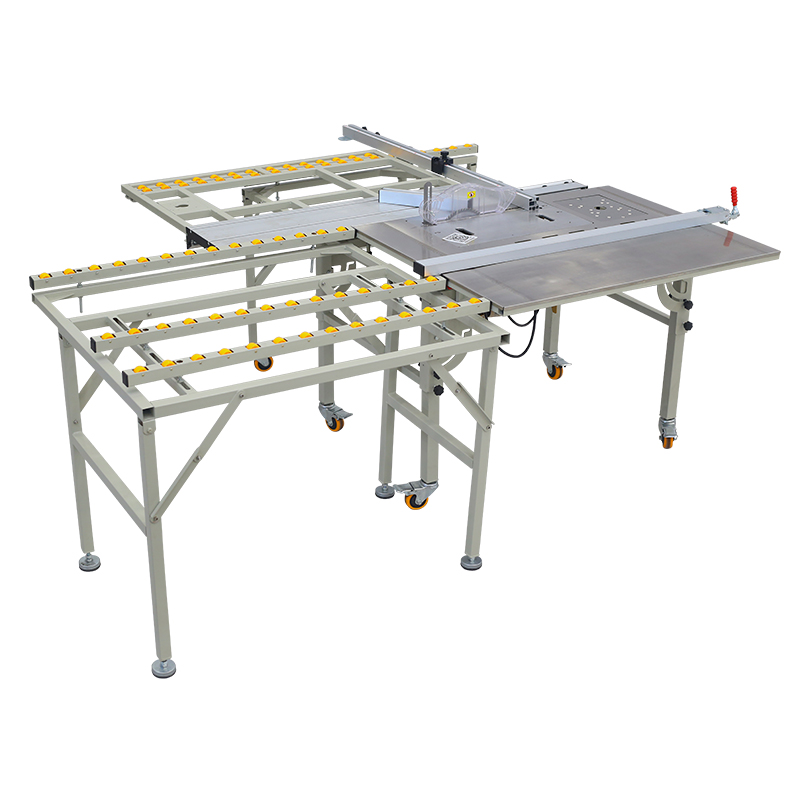 Máquina de sierra de Mesa Deslizante plegable portátil Z150, sierra de mesa de empuje para cortar madera