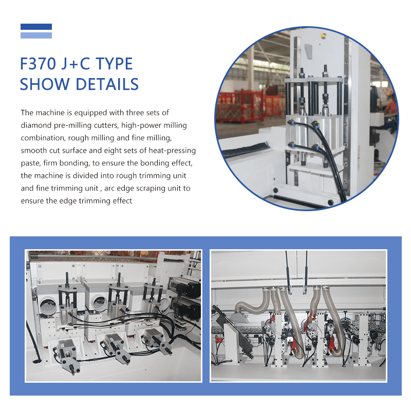 F370 JCXL forma la aplicadora de bandas de borde de formación suave completamente automática
