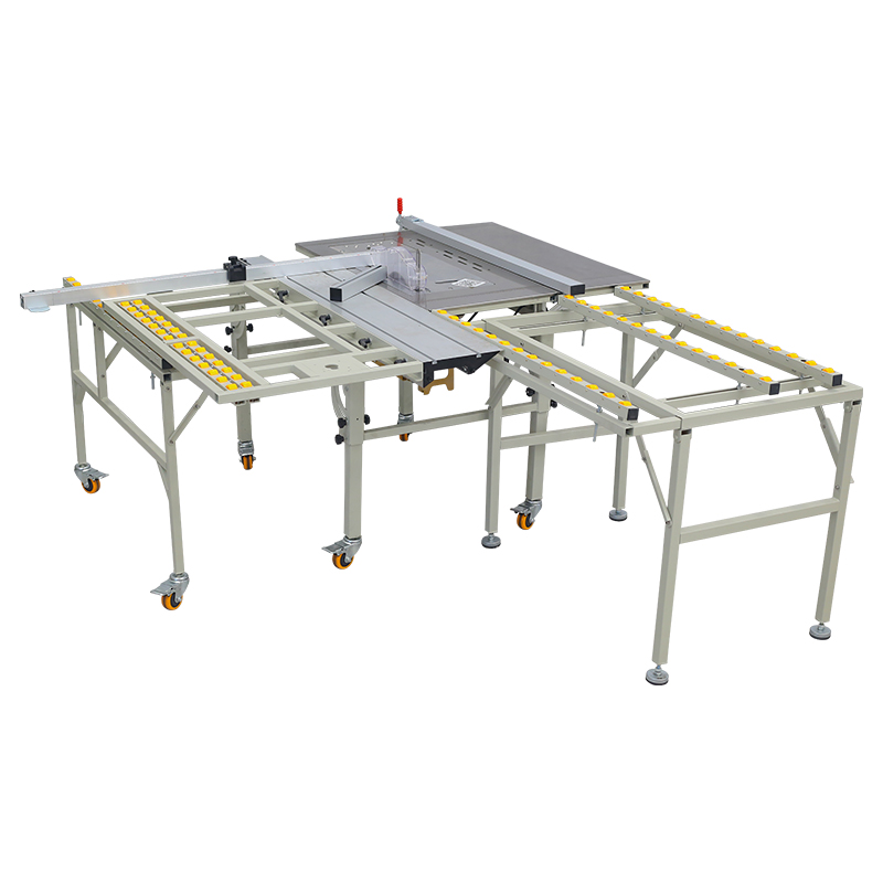 Máquina de sierra de Mesa Deslizante plegable portátil Z150, sierra de mesa de empuje para cortar madera